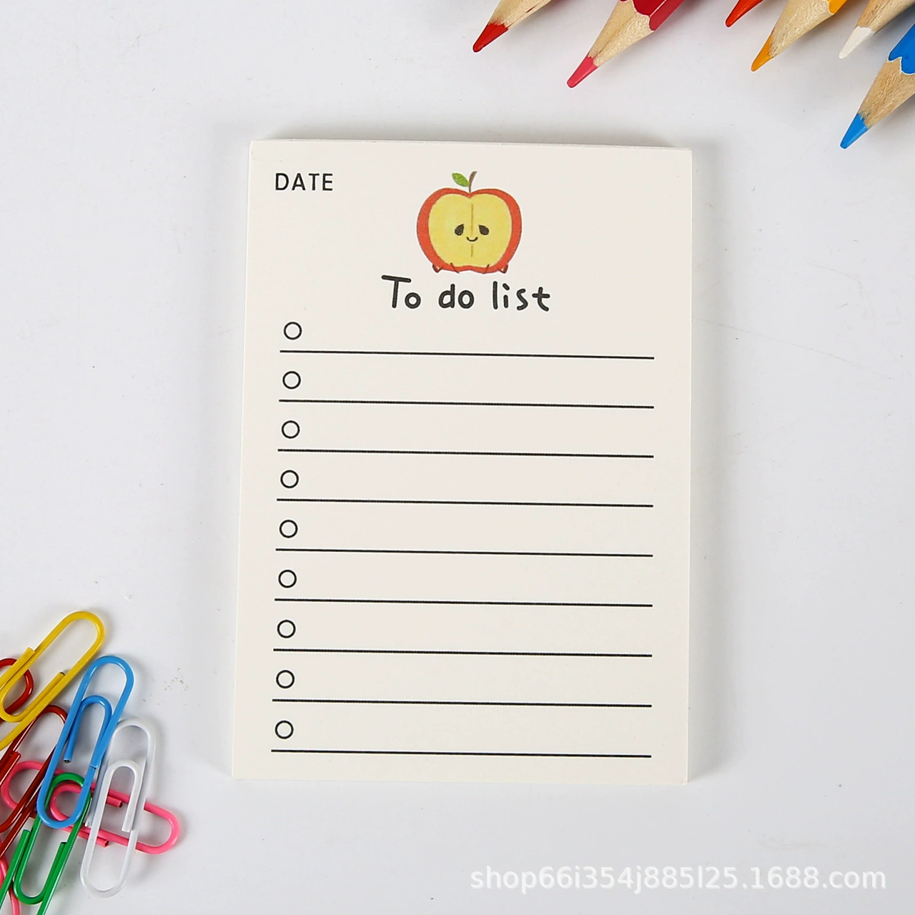 Fruit Bear Notepad Set, 50 pages, assorted colorful covers, cute little message book