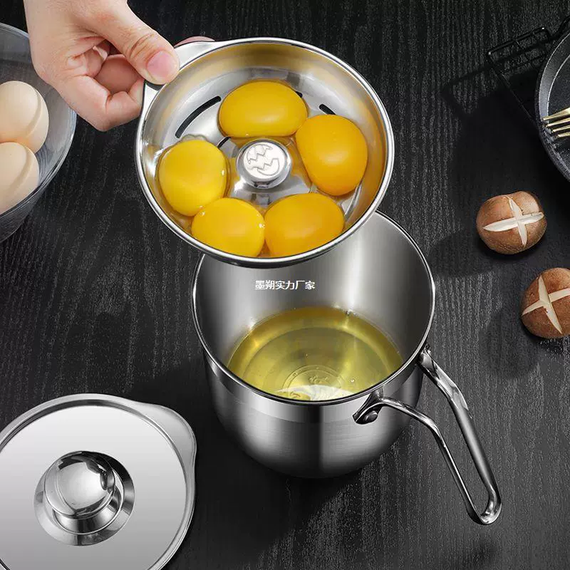 304 stainless steel egg separator egg white separator creative baking tool leaking egg yolk protein egg liquid filter medium high