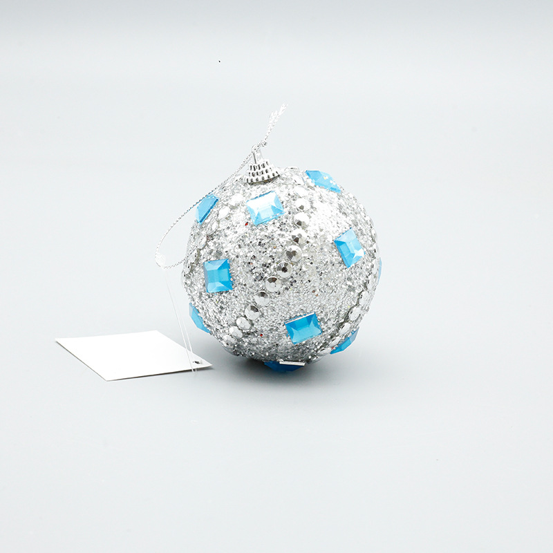 Comercio exterior spot decoraciones de Navidad diamantes dorados bolas de Navidad colgantes de 8cm fiestas colgantes de bodas