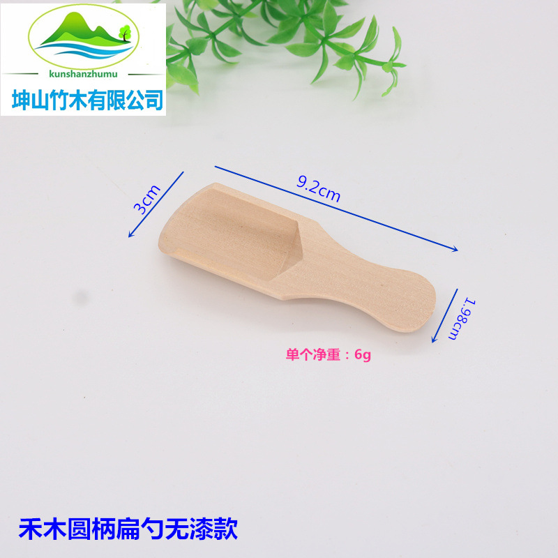 Cuchara de sal pequeña Cuchara de té de leche en polvo Cuchara de sal de madera Cuchara de sal de baño Cuchara de madera pequeña Cuchara de sal de baño de leche en polvo Cuchara de alimentos