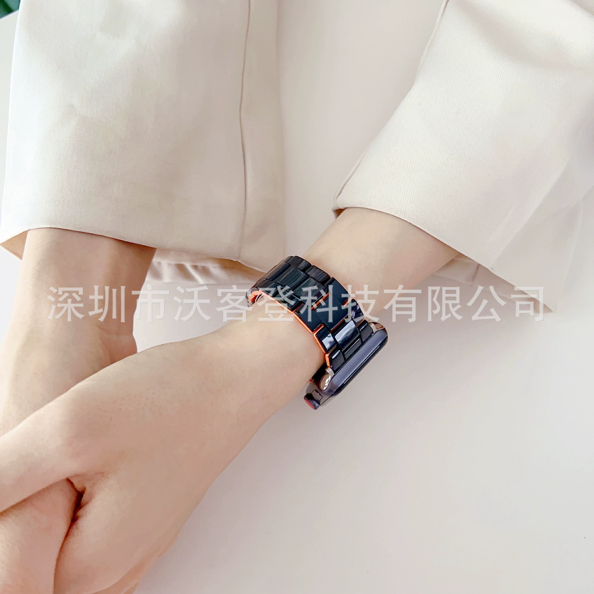 Подходит для Apple Watch ремешок из цветной смолы, Apple Watch 8/SE/7/6/5/4/3, модный и простой