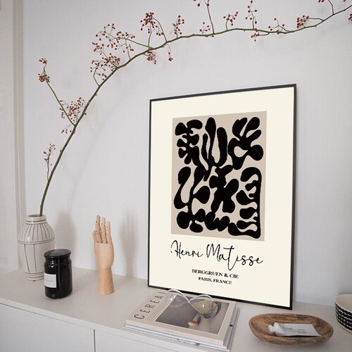 Modern Minimalist Abstract Matisse Sofa Background Wall Decorative Painting Entrance Hall Corridor Unique Art Wall Mural