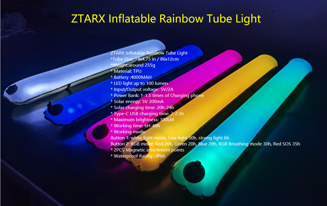 ZTARX Rainbow Tube Light