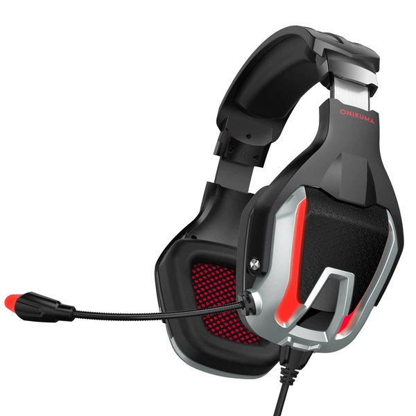 Head -wearing K12 Black and Red [Single 3.5mm+USB]