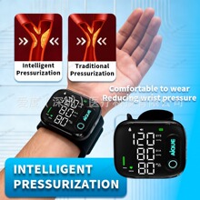 外贸现货充电款语音播报血压计触屏式全自动腕式血压测量仪电子