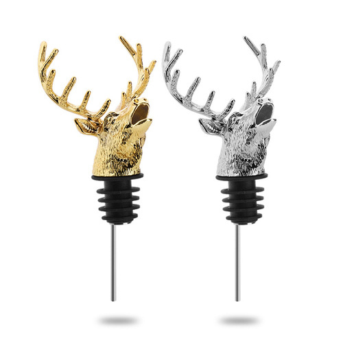 WI25 wholesale fancy cocktail pourer stainless steel wine spout wine stopper red wine foreign wine pourer bar