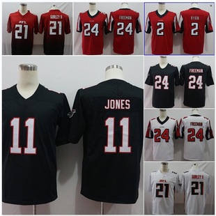 Falcons Embroidered Football Jersey Jersey Jersey Training Dress T-shirt Legendary Second Generation Retro Elite Fam Edition 2#21