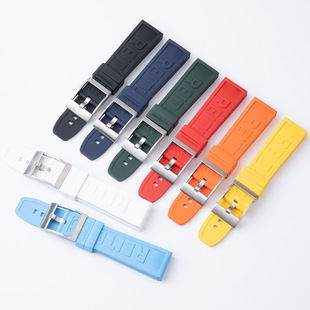 Breitlin Centennial* Spirit Fluororubber Strap Yellow Wolf Black Bird Avengers Ocean Watch Strap 20 22 24mm