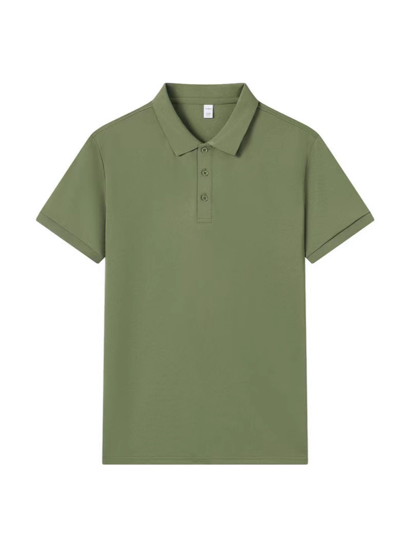 Primavera y verano para hombres y mujeres 7A antibacterianos de manga corta suelta polo suave piel libre de quemar camisa elástica al por mayor