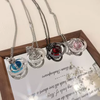 大号星球项链小红书同款锁骨链现货星球项链女网红爆款土星毛衣链
