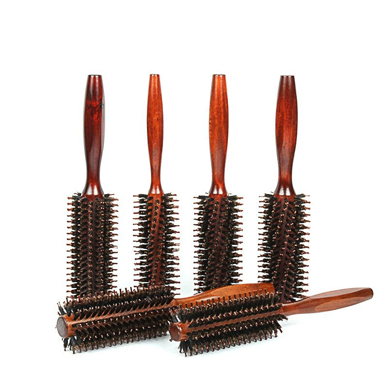Factory wholesaler and beautiful bristles curls combed solid wood hair styling combed high -temperature wood comb