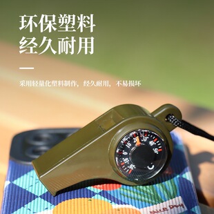 Outdoor Survival Whistle, Life-Saving Whistle, First Aid Whistle, High-Pitched High-Frequency Earthquake Disaster Relief Whistle, Three-In-One Whistle
