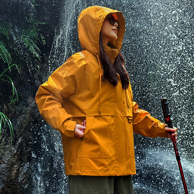 旅行刘亦菲同款户外三合一冲锋衣女防风防水旅游登山服高级感外套|undefined