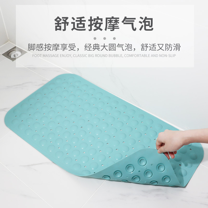 Venta caliente transfronteriza Hotel venta al por mayor agujero de burbuja baño antideslizante estera TPE ducha alfombra de piso gran ventosa alfombra de piso