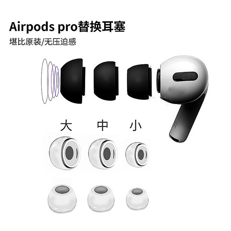 Suitable for Apple airpodspro2 Earphone Set airpodspro Earplug Set 3 Generation Ear Cap Replacement Silicone Cover