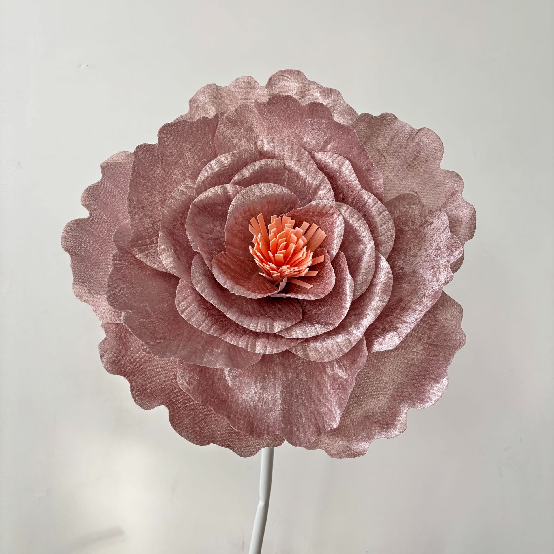 gran imitación de tela de terciopelo peonía flor de boda flor falsa ventana de exhibición de estudio props de disparo rosa artificial gran
