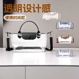 跨境亚马逊现货PVC透明果冻手提包包女士防水单肩斜挎痛包袋高档