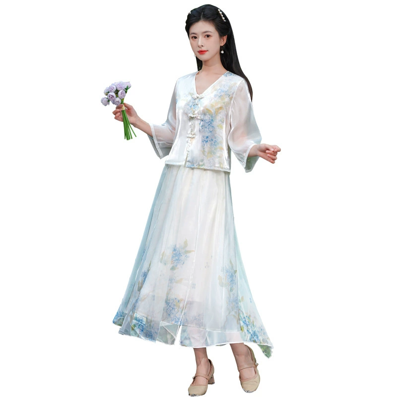 Summer Hanfu, skirt, Chinese style
