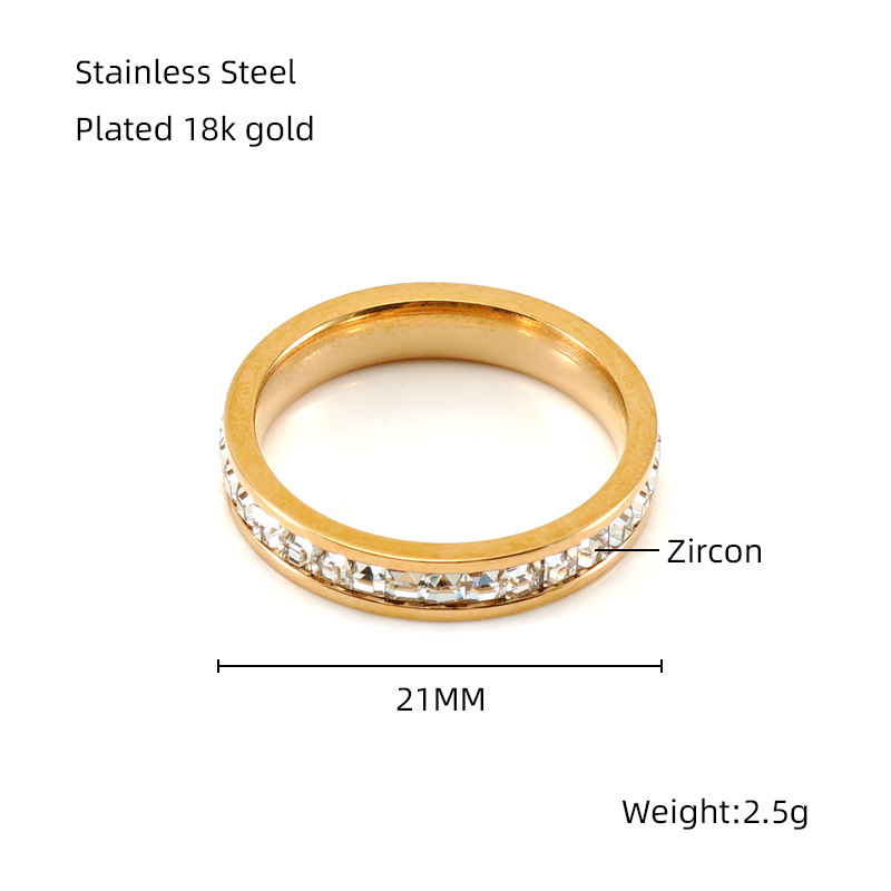 Anillo de Acero Inoxidable Nuevo Modelo 2025 para Mujer, Sin Decoloración, Estilo Nicho, Anillo de Joyería con Incrustaciones de Circonita con Diseño de Cielo Estrellado