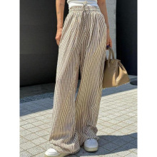 X 41130 Korean thin stripe straight pants ��ϵϸ����ֱͲ��