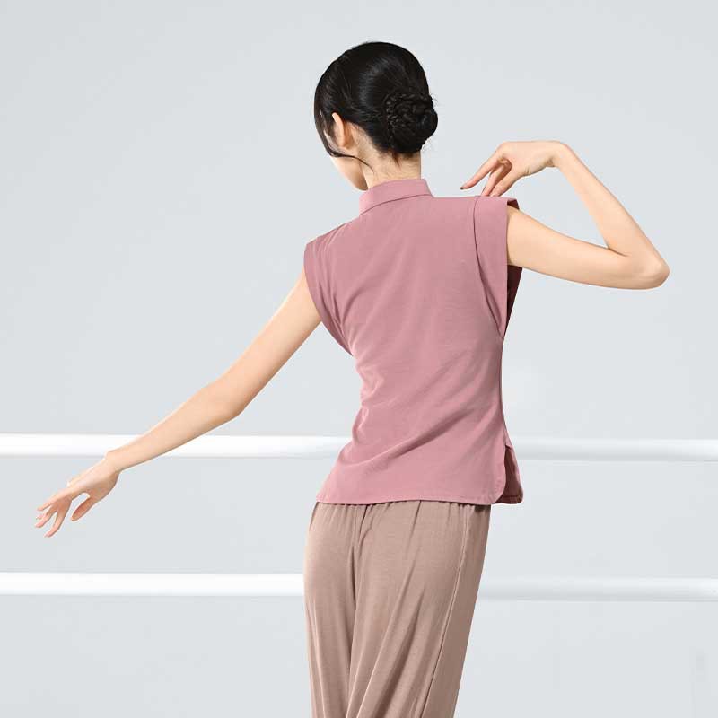 Danza clásica encanto corporal 2023 cheongsam de manga corta ropa de práctica de danza China ropa de danza moderna Ropa de baile de mujeres adultas