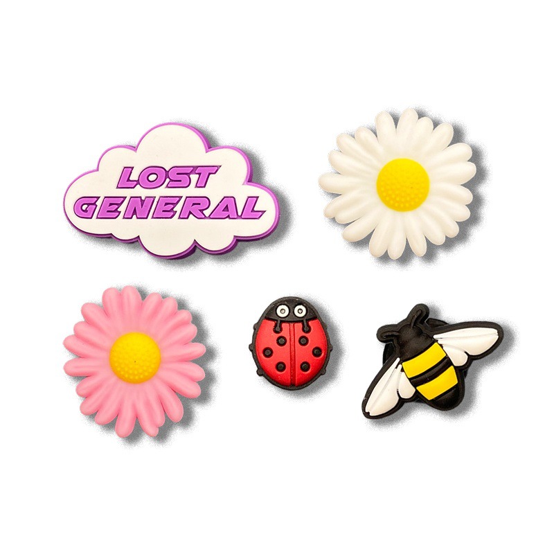 新しい下駄花シリコーン靴バックルソフト接着剤 diy 靴アクセサリー取り外し可能なアクセサリー工場卸売モール同じスタイル