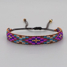 Ethnic Style Colored Cotton Woven Elastic Bracelet Wholesale Jewelry Nihaojewelry display picture 30