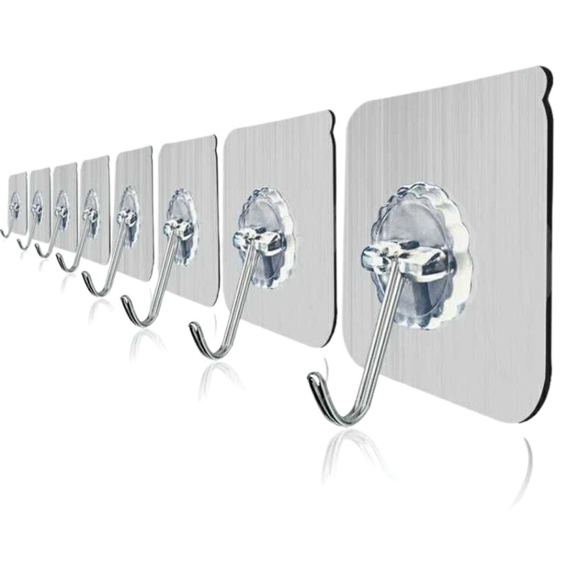 Gancho inodoro sin perforación Gancho transparente Gancho transparente sin costuras Gancho grueso para ropa Gancho fuerte al por mayor