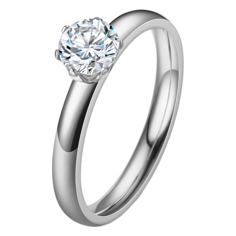 2023 European and American Fashion New Niche Ladies Couple Diamond Clip Stone Pair Ring Tail Ring Cross-Border Exclusive Manufacturer