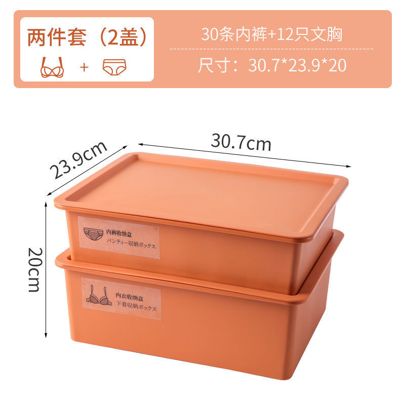 트와일라잇 오렌지 [대용량+곰팡이방지, 방충] - 박스 2개 + 커버 2개 [속옷+속옷] + 스티커