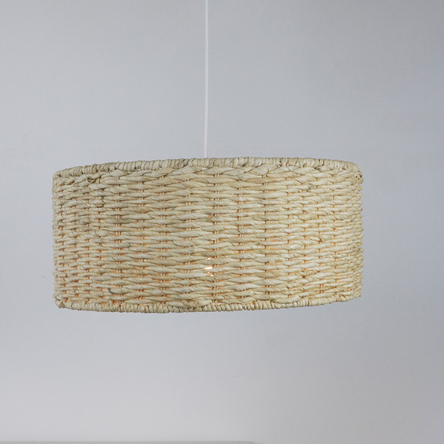 Cama y desayuno Zen chino pastoral creativo ratán papel cuerda pantalla dormitorio balcón restaurante bambú tejido cuerda de papel tejido araña