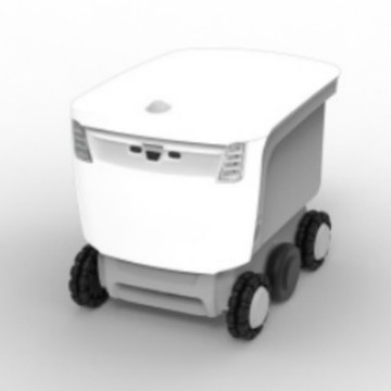 Robot de entrega interior y exterior Logística de entrega expreso Vehículo de entrega no tripulado Hotel para llevar entrega no tripulada Lubao