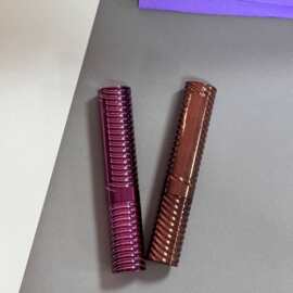 12ml螺旋纹金属感圆管睫毛膏空管科技感化妆品包材源头厂可印logo