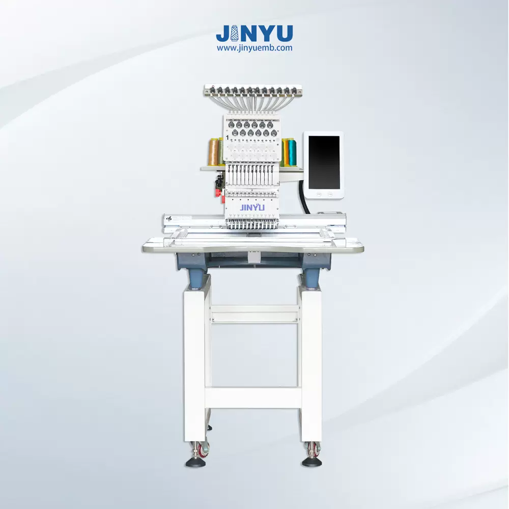 单头 绣花机 高速台式 全自动电脑刺绣机 小型电动商用成衣帽绣机
