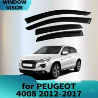 Подходит для PEUGEOT 4008 2012-2017, дефлекторы боковых окон от дождя и сияния, утолщение бровей от дождя