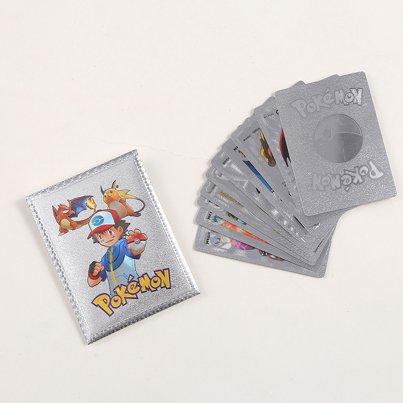 国境を越えた新しいポケモン金箔ゲームカードアニメポケモン楽しいカードエンターテイメントバトルボードゲームカード|undefined