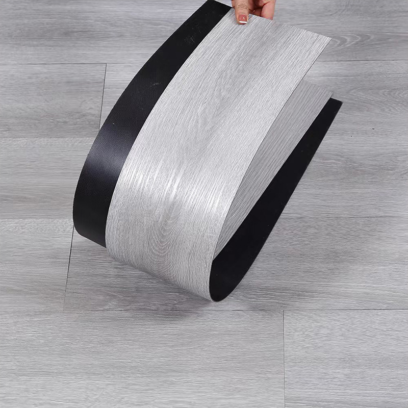 Lvt Floor Plastic Brushed Floor Sticker Thickeneded Wear-Resistant Stone Crystal Floor Household Waterproof Vinyl Dry Back Gray