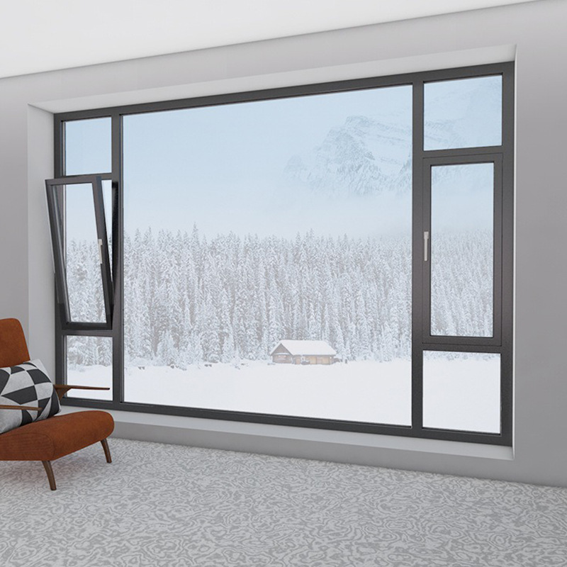 108 bridge broken casement window sealing balcony screen integrated aluminum alloy doors and windows tempered glass sound insulation panoramic floor-to-ceiling window