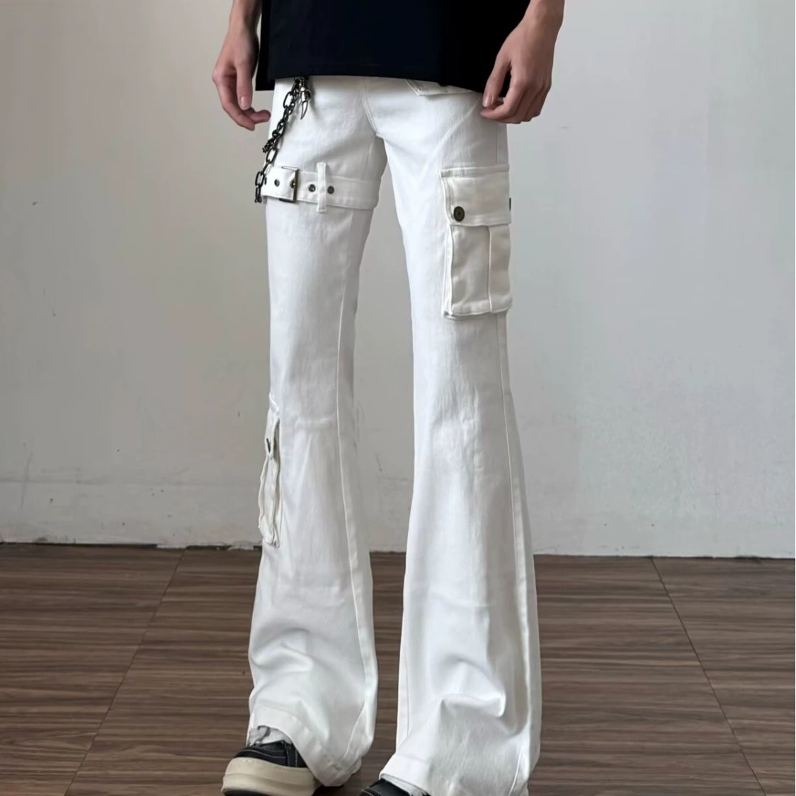 Белый пояс, джинсы для мужчин и женщин, брюки для любимых, slim fit,