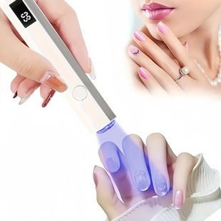 Cross-border Rechargeable Nail Lamp Portable Battery Nail Pieces Nail Repair Nail Roast Lamp Nail Art Modeling One-word Lamp