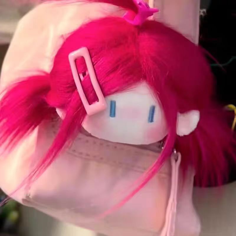 かわいいお団子の頭の揚げ毛の人形ins綿の人形のペンダントのぬいぐるみのぬいぐるみのキーホルダーは小さいプレゼントの女性を包みます。|undefined