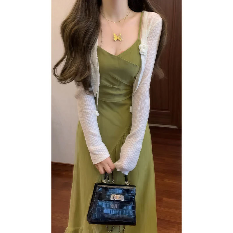 자외선 차단 가디건 싱글피스 [고급원단]