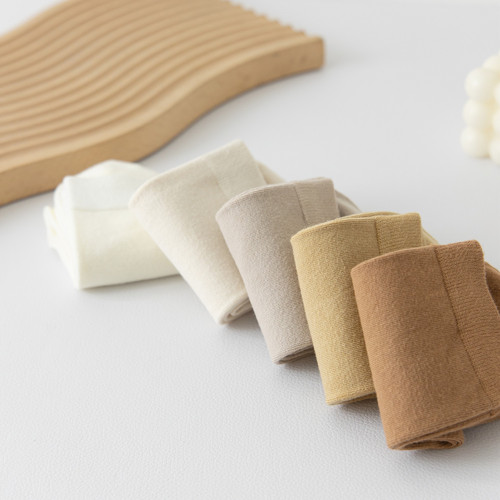 Nine-row antibacterial anti-odor bamboo fiber socks for women, mid-calf, anti-odor, solid color, Korean-style candy women's socks, long waist