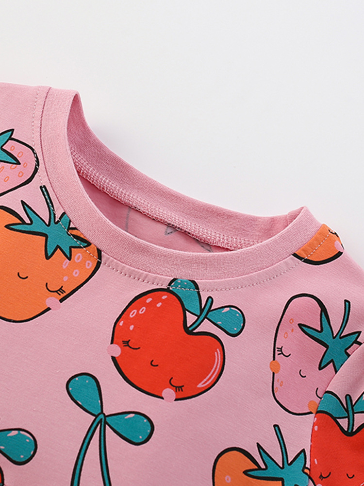 Falda de niña malwee transfronteriza verano nuevo vestido de niña de estilo occidental de cuello redondo de manga corta para niños pequeños y medianos europeos y americanos