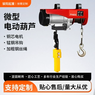 跨境微型电动葫芦220V装修上料起重吊装设备钢丝绳微型电动葫芦