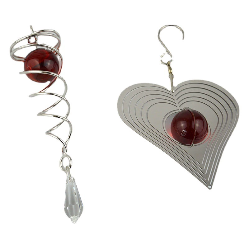 DIY динамический Колокольчик металлический лист трехмерный ветер поворот украшения кулон Внешняя торговля ремесла 3D ветер Спиннер