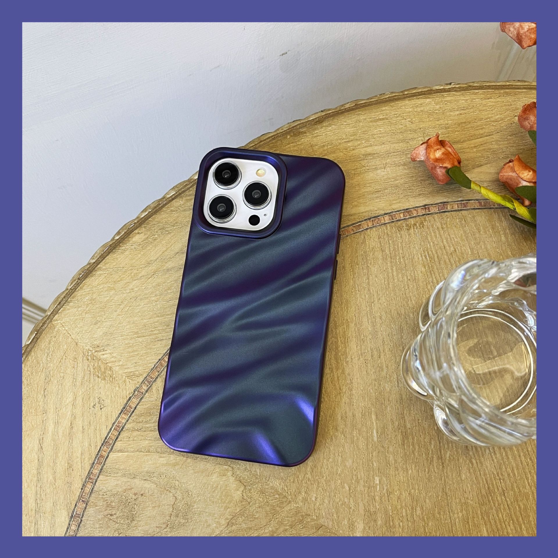 Capa para telemóvel com brilho e design de onda para iphone_voghion.com