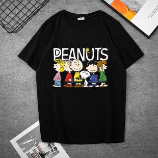ʷŬ��snoopy�ڰ׶��䳱�ƿ�ͨ����ӡ��T��������͸���������