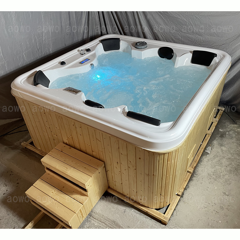 bañera de masaje acrílica al aire libre spa6 personas piscina acrílica bañera casa de baño