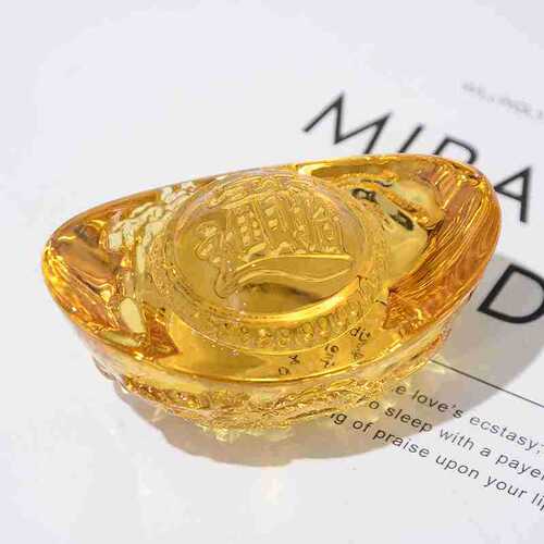 New ingot ornaments gold ingot home decoration living room decorations complete specifications dragon pattern citrine